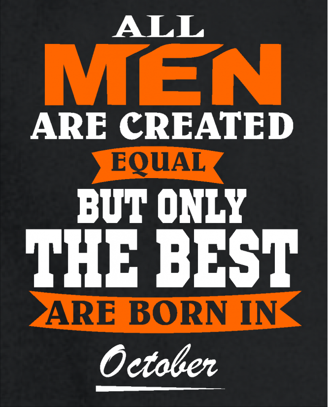 All men in October